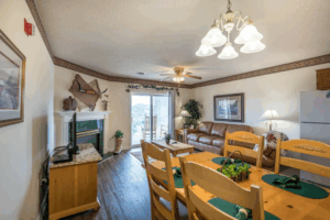 Whispering Pines Condo 251 One Bedroom Top Floor Downtown Pigeon Forge Balcony View