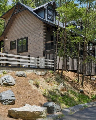 Two Bedroom Gatlinburg Cabin Vacation Rental near Rocky Top Sports World and Downtown Gatlinburg Once in a Blue Moon